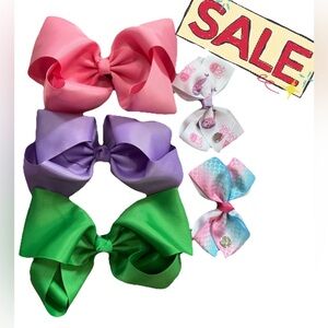 Colorful Kids Hair Bow Set
